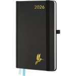 Agenda semainier de poche 2026 a6 (18x9. 8 cm) - couverture rigide cuir pu 12 mois de janvier � d�cembre ...