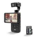 Agfaphoto gimbal realimove mc3x + carte sd 32 go - stabilisateur 3 axes 4k ultra hd �cran tactile rotatif ...