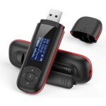 Agptek 40go lecteur mp3 usb avec �cran lcd mini lecteur musique baladeur l�ger pour le sport 10h autonomie ...