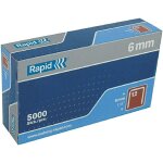 Agrafe n12 rapid agraf - rapid - dimensions 6 mm - acier galvanis - pneumatique - tissus