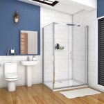 Aica cabine de douche 140x90cm porte coulissante plus une paroi lat�rale hauteur :190cm