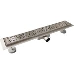 Aica caniveau de douche italienne 90 cm en acier inoxydable bulles Aica caniveau de douche italienne 90 cm en acier inoxydable bulles