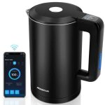 Aigostar intelligente bouilloire �lectrique 1. 7l cool touch temp�rature r�glable alexa et google home ...