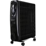 Aigostar black forest - radiateur  bain d?huile 13 lments 2500w. 3 puissances et thermostat. design ...