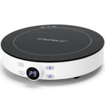 Aigostar cookmate - plaque � induction portable ronde. 2000w 9 puissances et temp�rature ajustables minuterie. ...