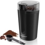Aigostar natural - moulin  caf pices crales et graines 0% bpa. 200w capacit de 60g. lames anti ...