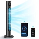 Aigostar ross smart - ventilateur tour intelligent avec t�l�commande. alexa et google home. 3 modes 3 ...