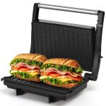 Aigostar york pro - gril grill �lectrique appareil � sandwichs et � paninis avec plaques antiadh�sives. ...