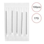 Aiguille de perage strilise 100 pcs aiguilles de piercing aiguilles de piercing de tatouage jetables ...