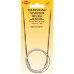 Aiguille  tricoter circulaire - kleiber - 800 mm x 25 mm - acier inoxydable - cble flexible - glisse ...