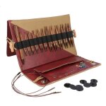 Aiguilles  tricoter circulaires - knitpro - ginger - interchangeables - deluxe set - 11 paires