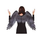 Ailes dange gothique en tissu noires adulte