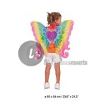 Ailes de f�e papillon coeur multicolore 67cm - adulte - fille - int�rieur
