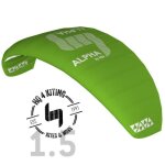Aile de kite - alpha - hq4 - 4 lignes - dbutant - couleur verte