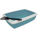 Aime bac  litire avec rebord 54 x 40 x 14 cm + pelle - pour chat