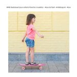 Aimei skateboard pour enfants planche � roulettes - roue de flash - antid�rapant - rose