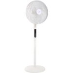 Air - light ring - ventilateur sur pied & brasseur dair blanc �40cm 70w avec couronne d�clairage led