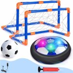 Air power football - jouet enfant ballon de foot rechargeable - cadre de 2 buts jouet de cadeaux de ballon ...