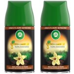 Air wick lot de 2 desodorisants maison recharge freshmatic bois et vanille 250ml