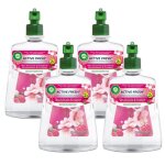 Air wick lot de 4 recharges pour spray automatique sans gaz fleur de cerisier et framboise