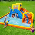 Aire de jeux gonflable - bestway - super speedway - pvc - extérieur - 3 ans et plus Aire de jeux gonflable - bestway - super speedway - pvc - extérieur - 3 ans et plus