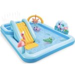 Aire de jeux - intex - louisiane - vinyle rsistant - toboggan - 81 kg max