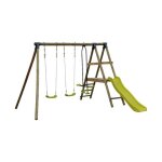 Aire de jeux toboggan face - � - face 2 balan�oires