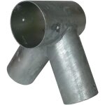 Aires de jeux tube connecteur balanoire mtal bois rond 120 - 100 - 100 mm 165526
