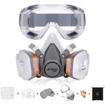 Airgearpro g - 500 masque de protection respiratoire r�utilisable anti poussi�re anti gaz avec filtres ...