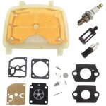Aisen filtre � air et kit de r�paration membranes de carburateur avec bougie dallumage pour tron�onneuse ...