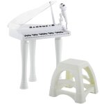 Aiyaplay piano enfant lectronique clavier de piano 32 touches multifonctions couvercle lumineux led ...