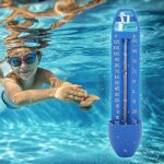 Aiz 2pcs thermomtre de piscine flottant pour piscine spa sauna 16. 5x3. 7cm