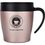 Aiz tasse à café mug tasse à eau isotherme en acier inoxydable or rose Aiz tasse à café mug tasse à eau isotherme en acier inoxydable or rose