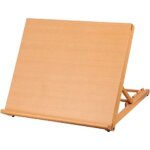 Chevalet de bureau en bois - homyl - 30x27x22cm - htre massif - rglable - antidrapant