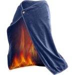 Ajw - couverture chauffante �lectrique usb en en flanelle ultra - doux avec 3 niveaux de temp�rature ...