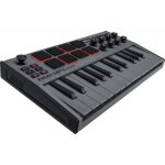 Clavier midi - akai - mpk mini mkiii - 25 touches - 8 pads - cran oled - gris