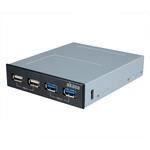 Hub usb - akasa - interconnect s - 2 ports usb 3. 0 - 2 ports usb 2. 0 - en fa�ade 3. 5