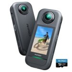 Akaso 360 - camera sport � 360� avec carte m�moire 32 go 5. 7k 360 vid�o capteurs 48mp 1 / 2 72mp supersmooth ...