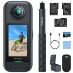 Akaso 360 kit de camera sport � 360� avec 5. 7k avec carte m�moire 32go 48mp 1 / 2 72mp photo supersmooth ...