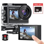 Akaso camra sport brave 4 pro 4k 20mp camra etanche 40m deux crans tlcommande camscope wifi eis ...
