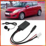 Akozon c�ble aux in adaptateur dentr�e bluetooth avec c�blage mains libres pour microphone swift et jimny ...
