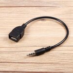 Akozon c�ble m�le 3 c�ble adaptateur convertisseur 35 mm m�le audio aux jack vers usb 2. 0 type a femelle ...