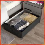 Akozon conteneurs de stockage sous le lit bo�te de rangement sous le lit avec roulettes fen�tre transparente ...