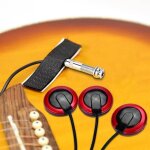 Akozon micro guitare micro capteur pizo - adhsif auto - adhsif avec prise dextrmit pour guitare ...