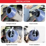 Akozon sifflet de turbine voiture turbine sifflet tuyau dchappement haut - parleur modifi automobile ...