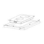 Plaque vitrocramique - akpo - pka 30 601 - noir - lectrique - 2 zones de cuisson