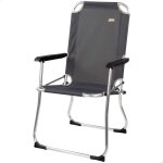 Aktive camping - chaise pliante camping fixe en aluminium - chaise de camping pliante avec assise et ...