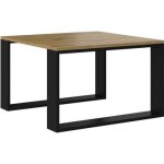 Alada - table basse carrée style industriel - 67x67x40 cm - table basse en décor bois Alada - table basse carrée style industriel - 67x67x40 cm - table basse en décor bois