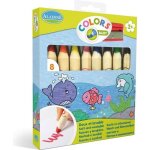 Aladine 8 crayons de couleur jumbo pour b�b�