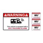 Alarme camping car logo 1 lot de 4 autocollant adhésif sticker - taille : 8 cm Alarme camping car logo 1 lot de 4 autocollant adhésif sticker - taille : 8 cm